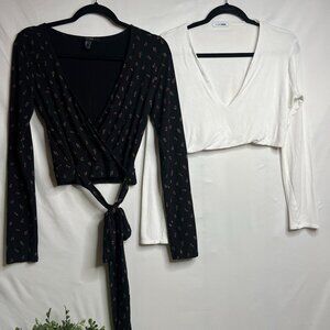 Long Sleeve Crop Tops
